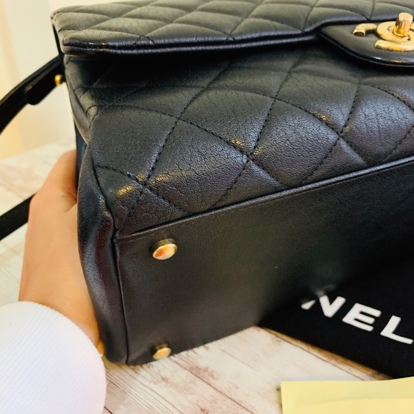 Chanel Trapezio top handle flap crossbody bag - Picture 12 of 14